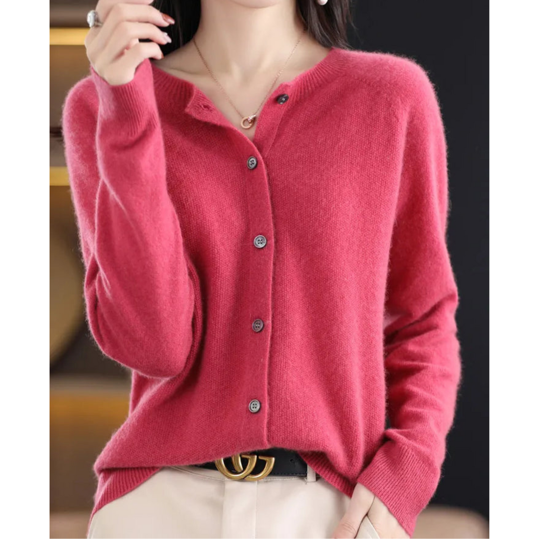 Arabella | Relaxed Button Front Knit Cardigan