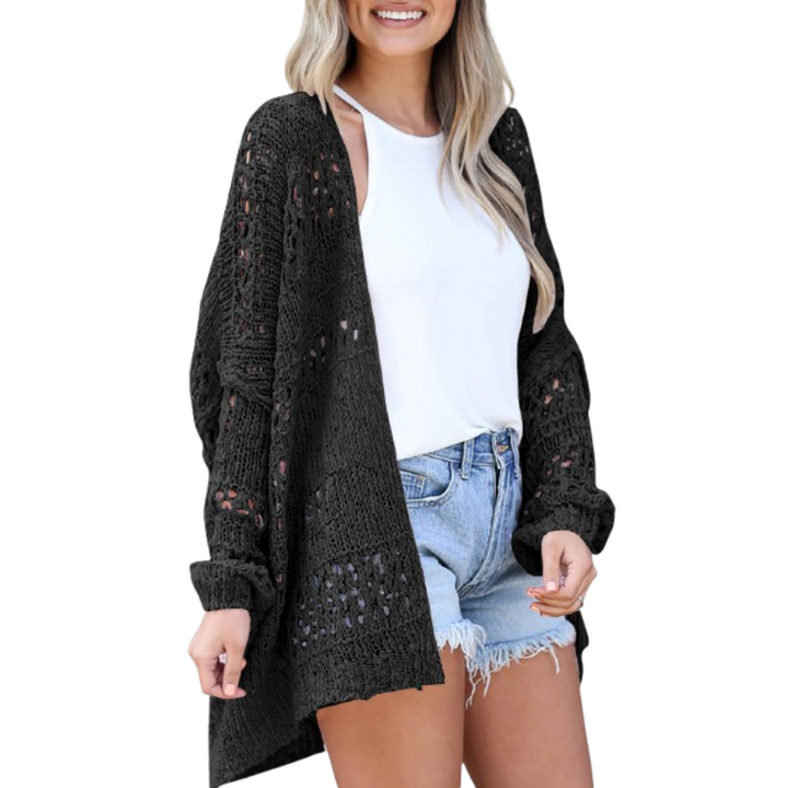 Sienna | Oversized Open Knit Cardigan