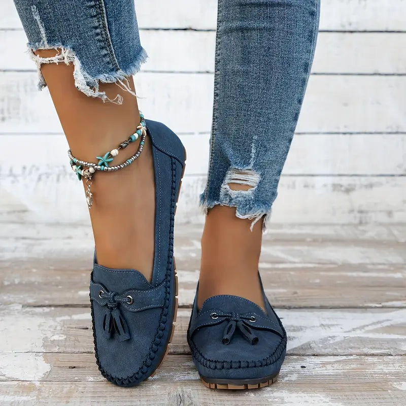 Emily | Tassel Detail Slip-On Comfort Loafers