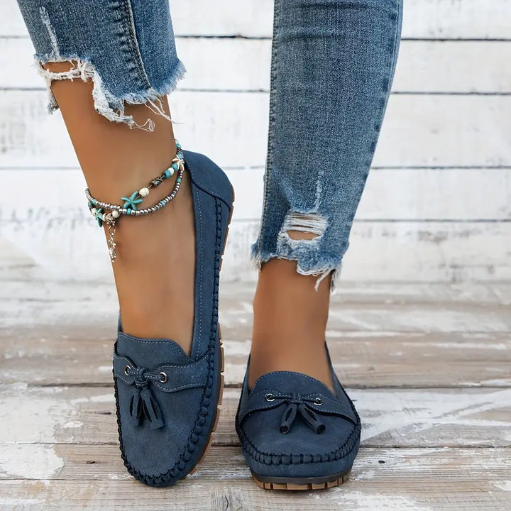 Emily | Tassel Detail Slip-On Comfort Loafers