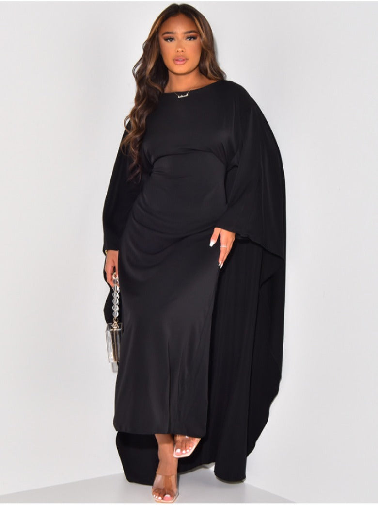 Eliza | Elegant Draped Evening Maxi Dress