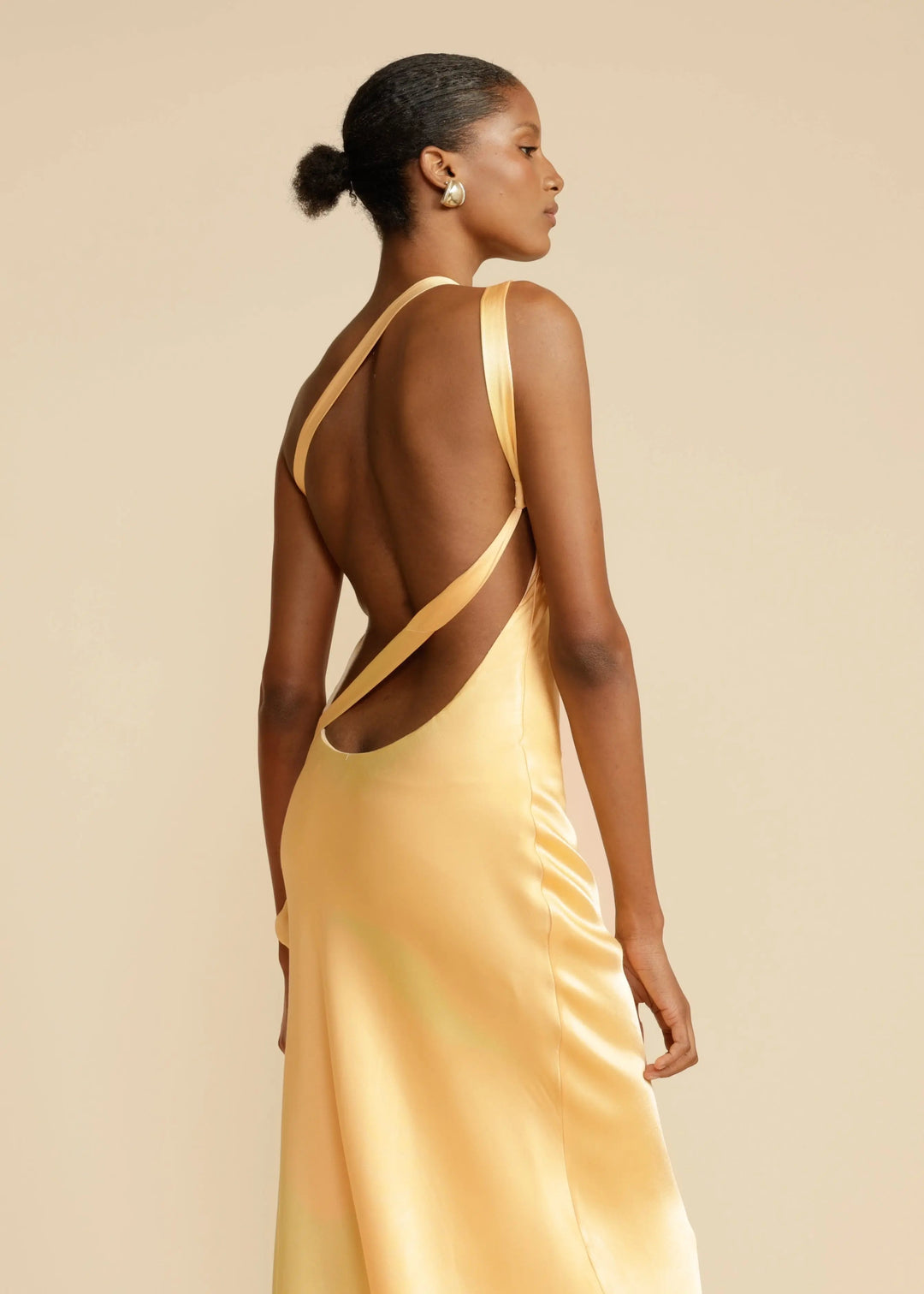 Clara | One Shoulder Satin Maxi Dress