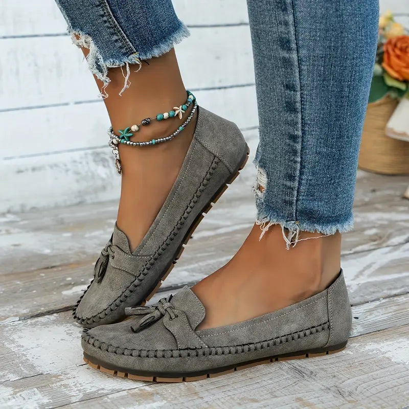 Emily | Tassel Detail Slip-On Comfort Loafers