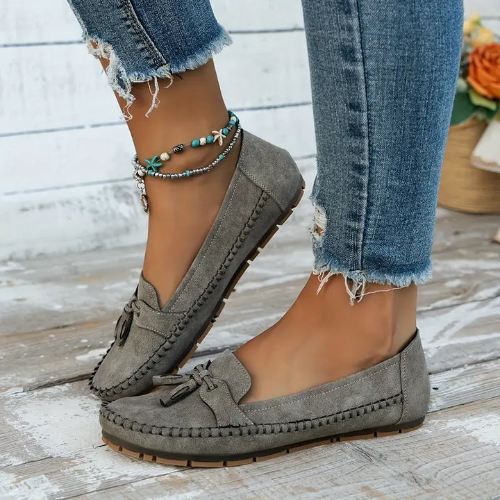 Emily | Tassel Detail Slip-On Comfort Loafers