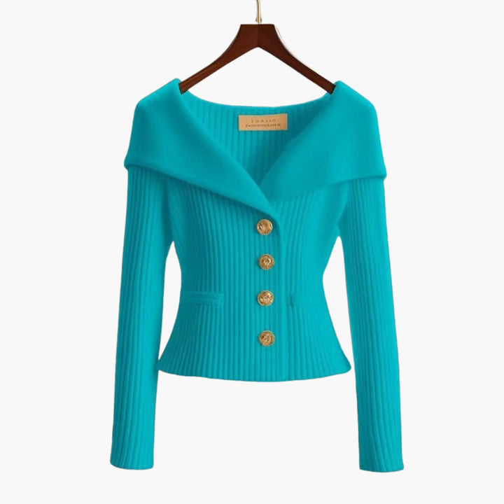 Sierra | Ribbed Knit Button Front Cardigan