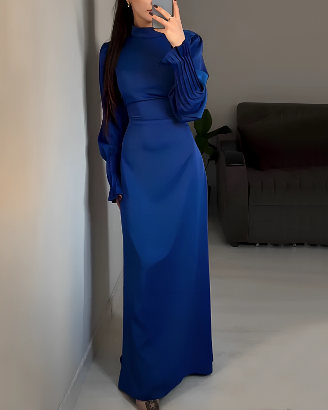 Arabella | Wedding Guest High Neck Evening Maxi Dress