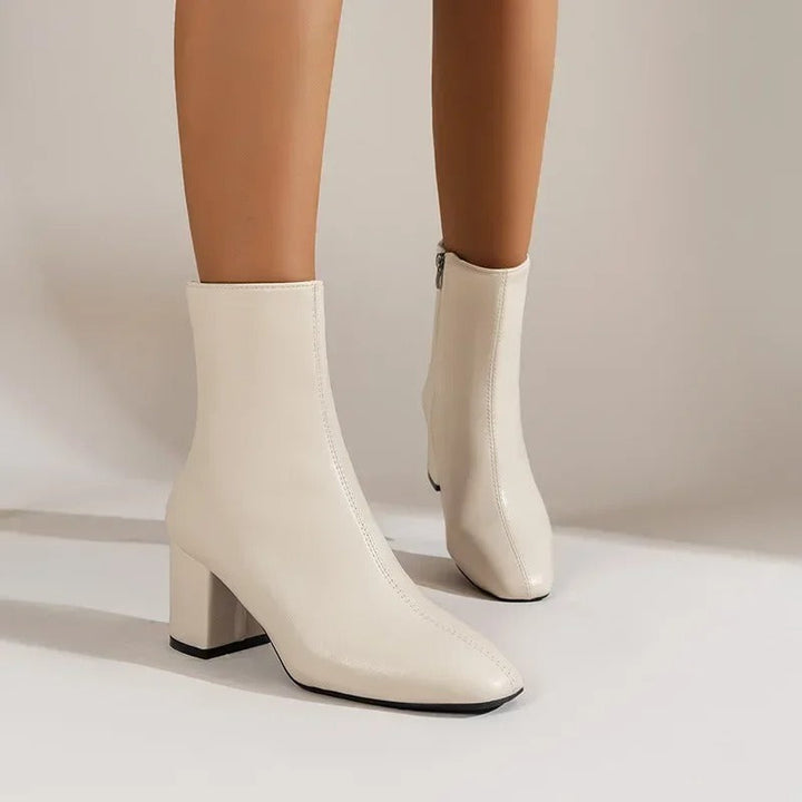 Georgia | Elegant Block Heel Ankle Boots