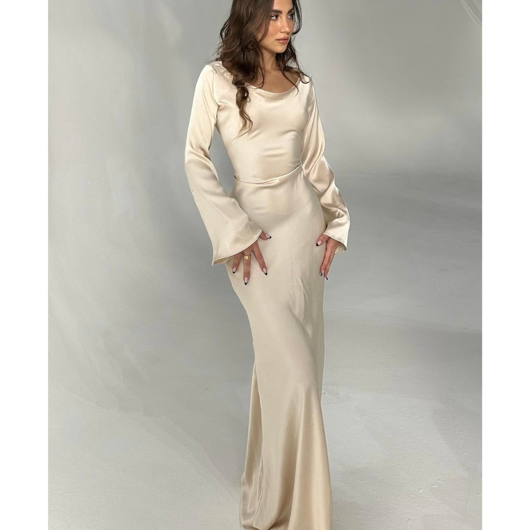 Sophia | Elegant Long Sleeve Maxi Dress