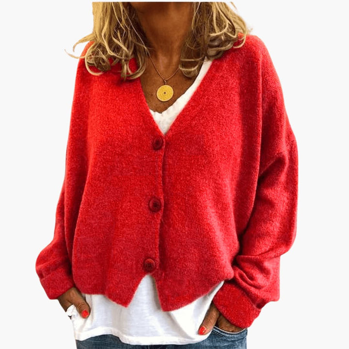 Amara | Relaxed Fit V-Neck Knit Cardigan