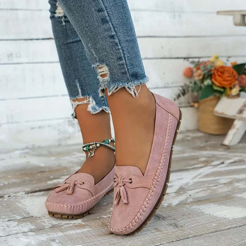 Emily | Tassel Detail Slip-On Comfort Loafers