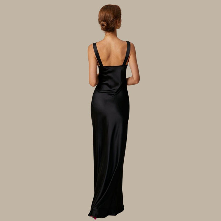 Juliette | Satin Cowl Neck Maxi Dress