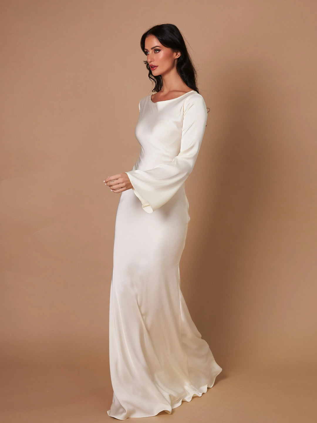 Alessia | Elegant Long Sleeved Maxi Dress