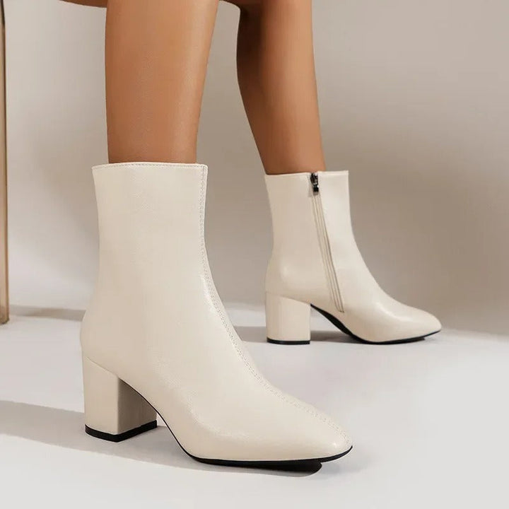 Georgia | Elegant Block Heel Ankle Boots