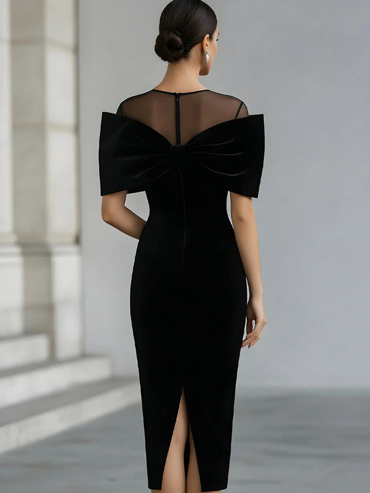 Victoria | Elegant Bow Detail Midi Dress