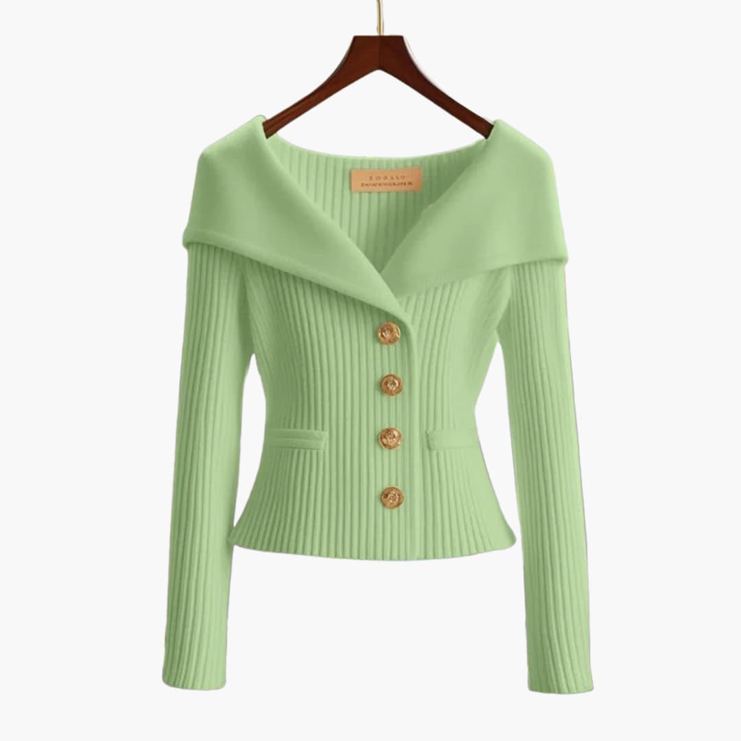 Sierra | Ribbed Knit Button Front Cardigan