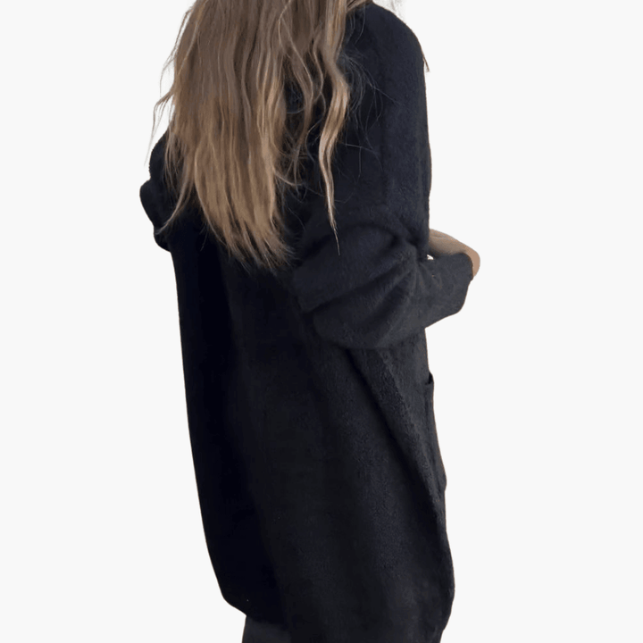 Amelia | Open Front Longline Knit Cardigan