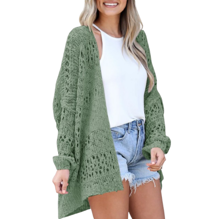Sienna | Oversized Open Knit Cardigan