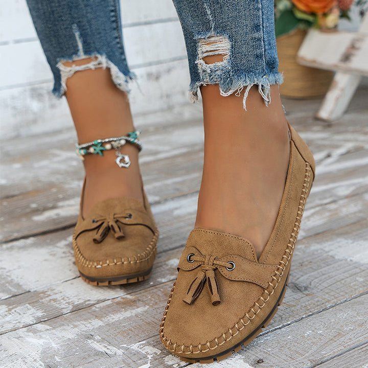 Emily | Tassel Detail Slip-On Comfort Loafers