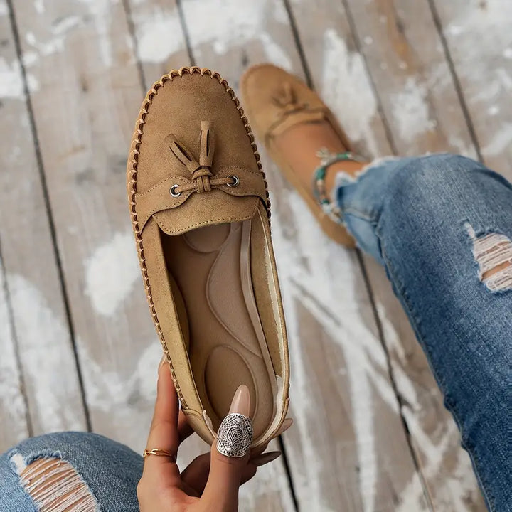 Emily | Tassel Detail Slip-On Comfort Loafers