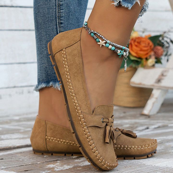 Emily | Tassel Detail Slip-On Comfort Loafers