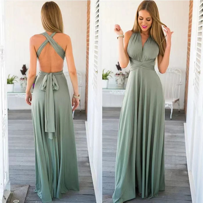 Aurora | Elegant Tie Waist Wedding Guest Dress