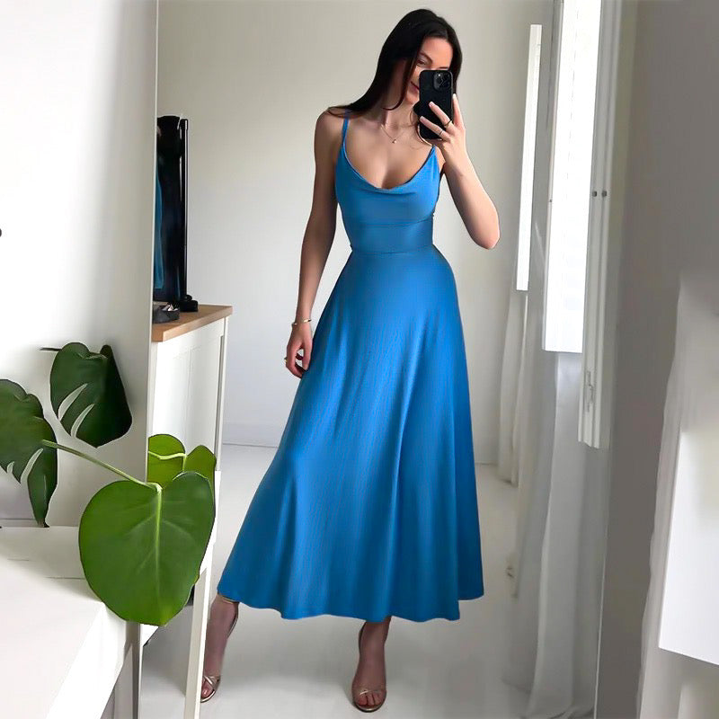 Claire | Wedding Guest Cowl Neck Maxi Dress