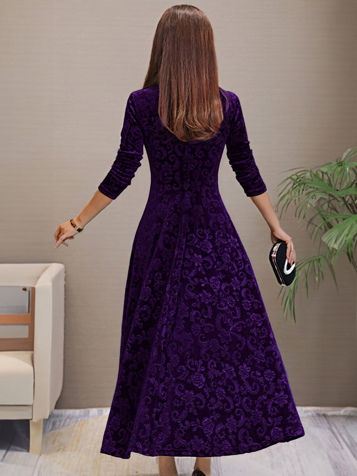 Isabella | Wedding Guest Floral V Neck Midi Dress