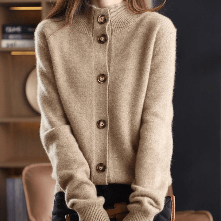 Naomi | Button Front Long Sleeve Cardigan