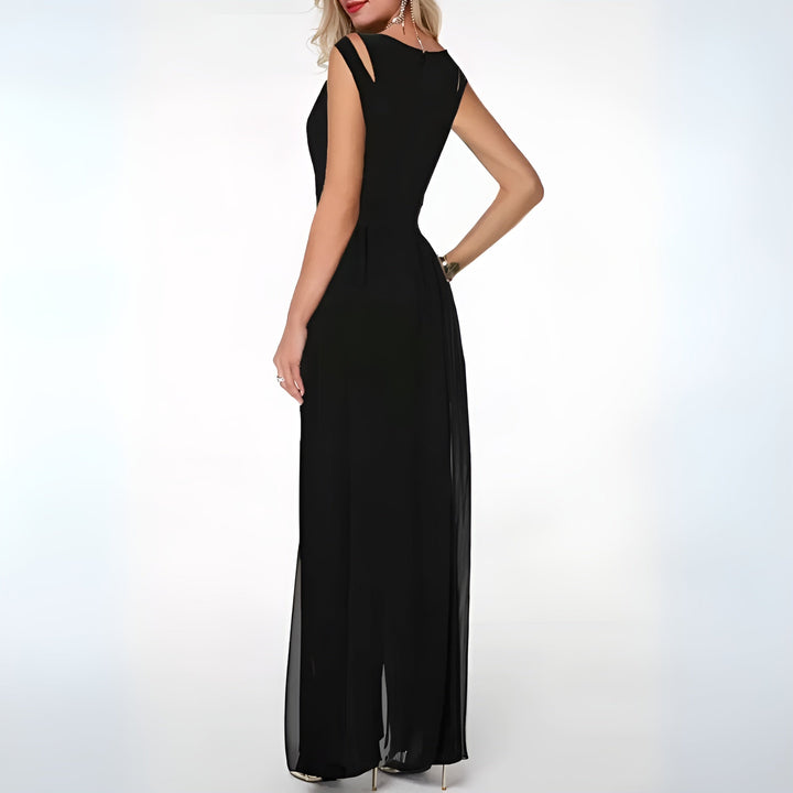 Amelia | Wedding Guest Sleeveless Evening Jumpsuit