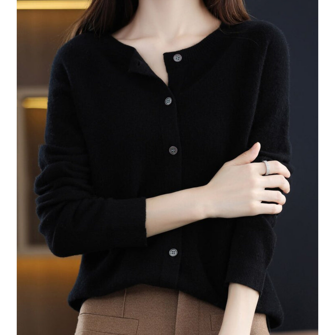 Arabella | Relaxed Button Front Knit Cardigan