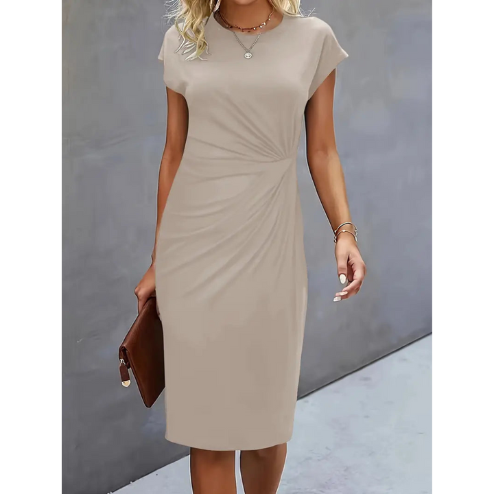 Johanna | Wedding Guest Ruched Midi Bodycon Dress