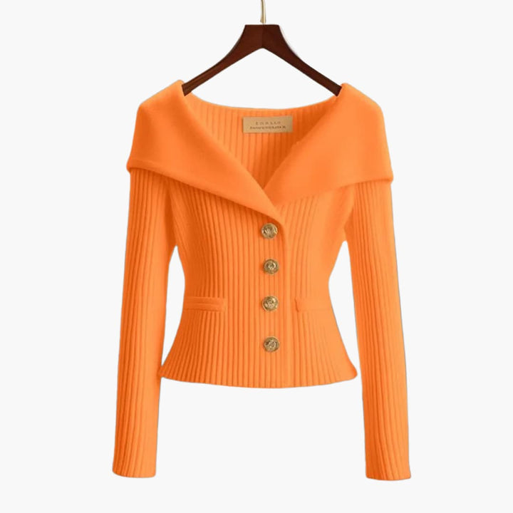 Sierra | Ribbed Knit Button Front Cardigan