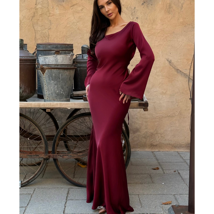 Sophia | Elegant Long Sleeve Maxi Dress