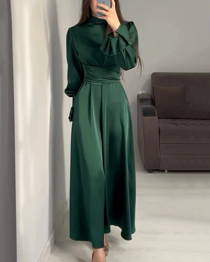 Eleanor | Wedding Guest High Neck Maxi Dress