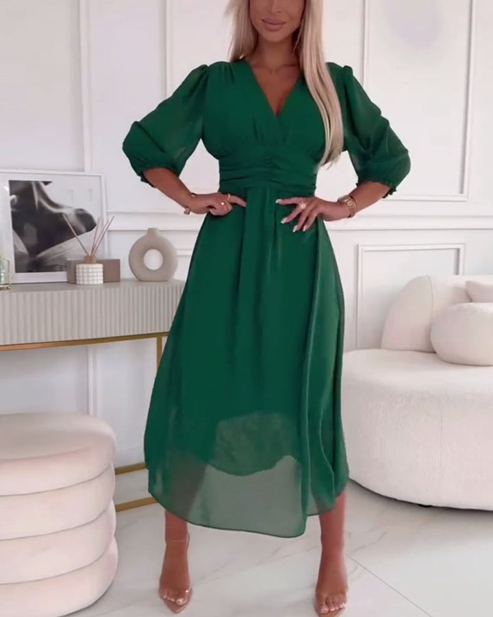 Rosalie | Graduation Empire Waist Midi Dress