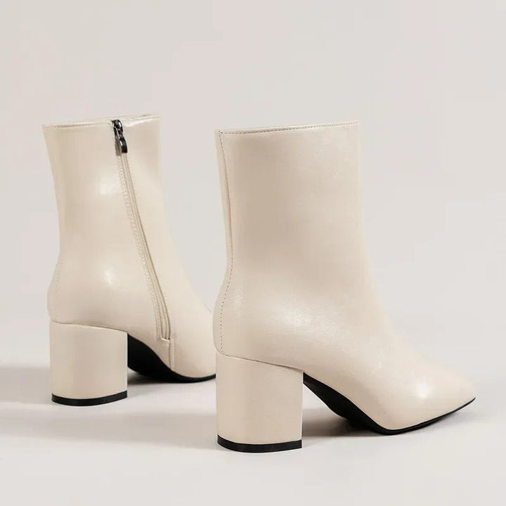Georgia | Elegant Block Heel Ankle Boots