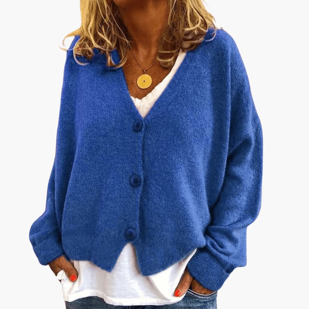 Amara | Relaxed Fit V-Neck Knit Cardigan