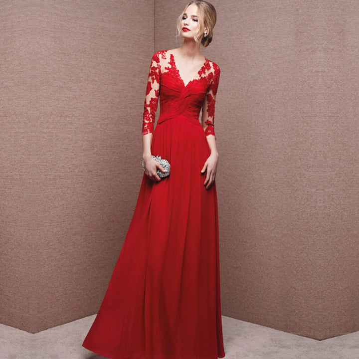 Ariya | Wedding Guest Embroidered Evening Maxi Dress