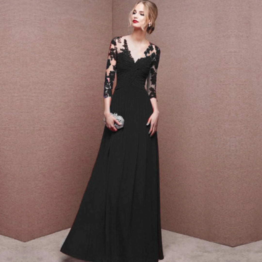 Ariya | Wedding Guest Embroidered Evening Maxi Dress