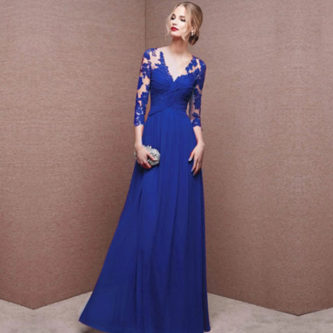 Ariya | Wedding Guest Embroidered Evening Maxi Dress