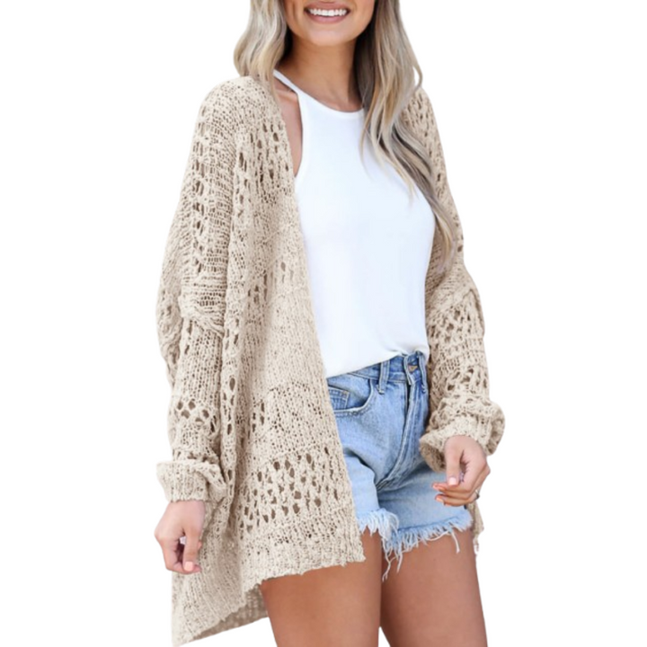 Sienna | Oversized Open Knit Cardigan