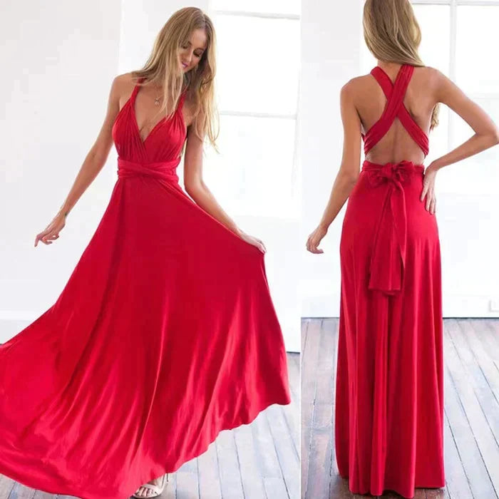 Aurora | Elegant Tie Waist Wedding Guest Dress