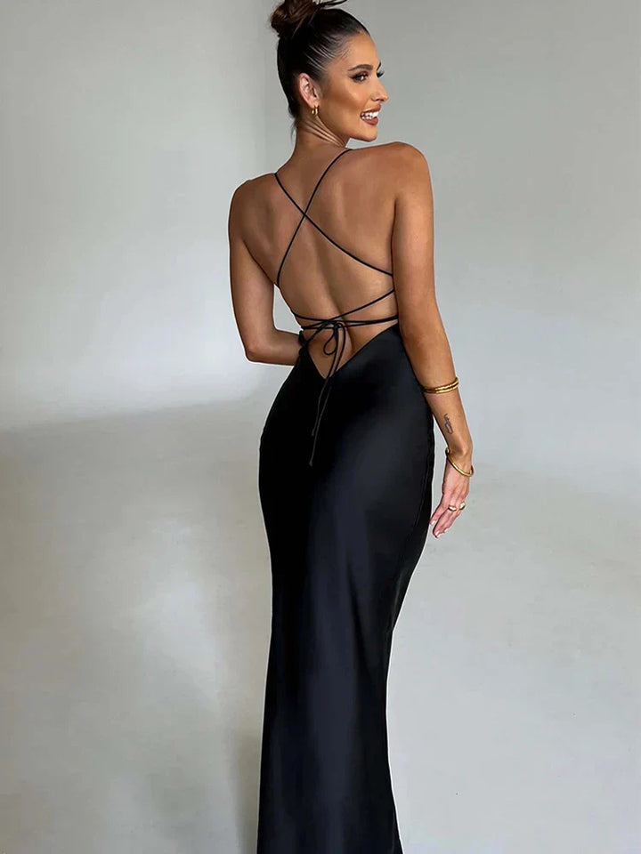 Natalia | Wedding Guest Strappy Bodycon Maxi Dress