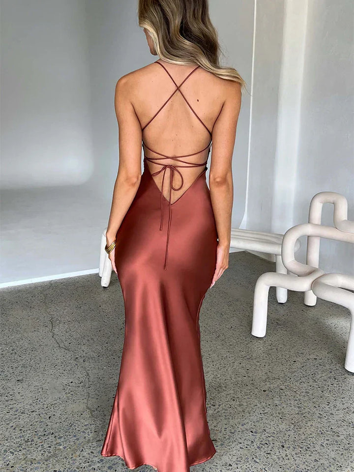 Natalia | Wedding Guest Strappy Bodycon Maxi Dress