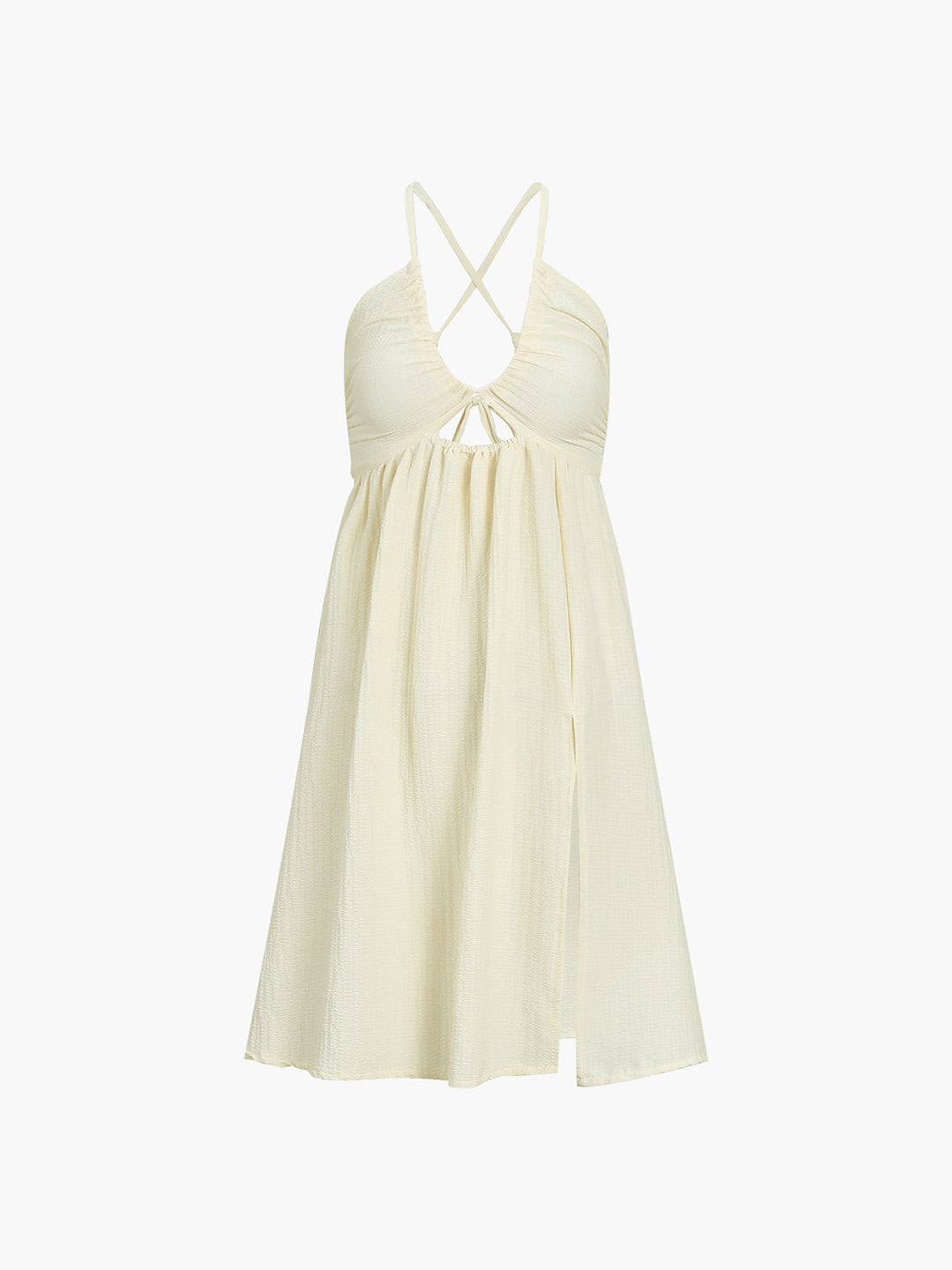 Elisa | Flowing Cut Out Halter Midi Dress
