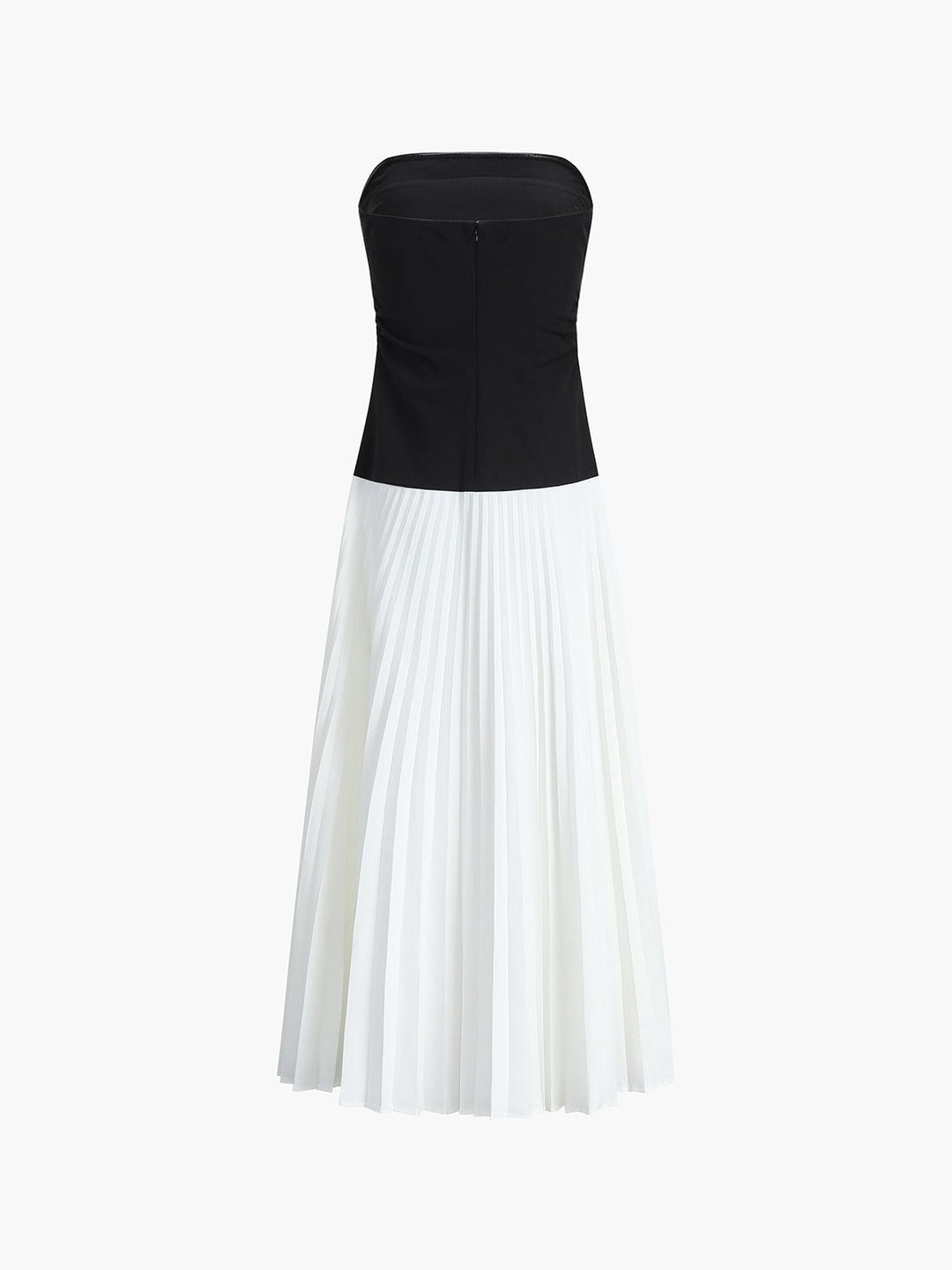 Celina | Strapless Pleated Maxi Dress