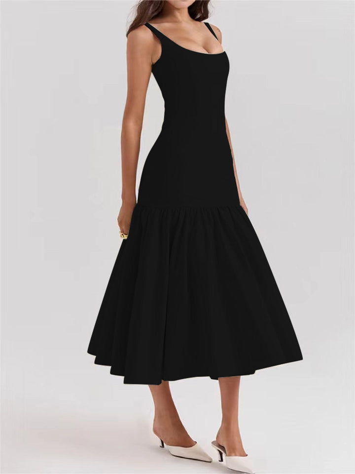 Ariella | Wedding Guest Square Neck Midi Dress