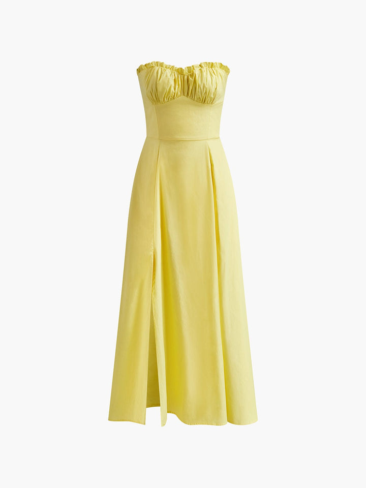 Amelia | Graduation Strapless Midi Dress