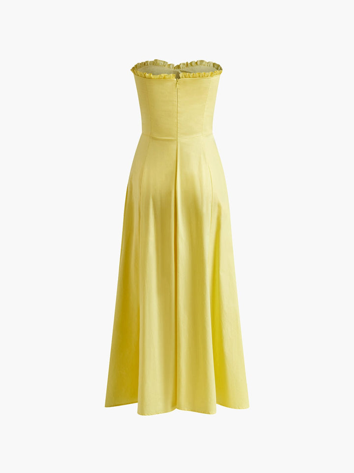 Amelia | Graduation Strapless Midi Dress