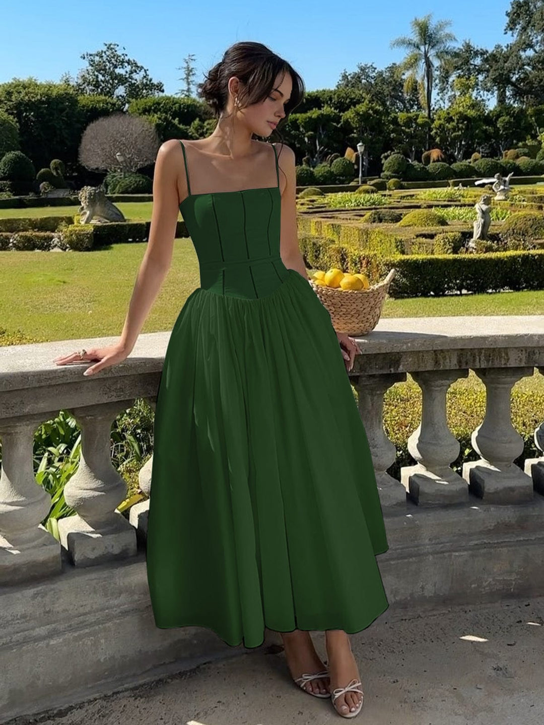 Celine | Graduation Corset Midi Dress